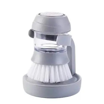 

Press-type Dishwashing Brush Kitchen Brush Utensils Cleaner Press Type Non-stick Oil Automatic Hydraulic Dishwashing