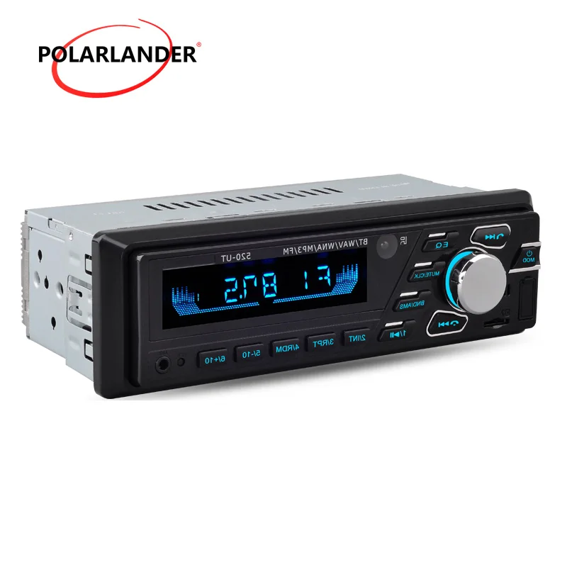 1 Din автомобильный радиоприемник с управлением на руле SD/USB/AUX mp3-плеер 7 цветов