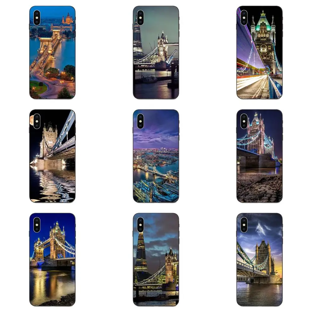 Лондонская башня мост ночью для Huawei Mate 9 10 20 P8 P9 P10 P20 P30 Lite Mini Play Pro P smart Plus Z 2017