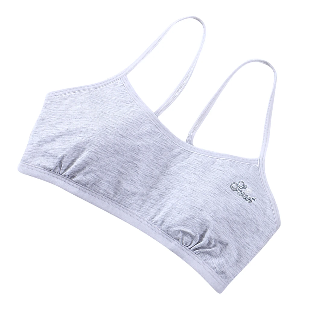 Young Girls Teen Girls Breathable Bra Wireless Stretchy Yoga Bras Training Bra for Activity Gym