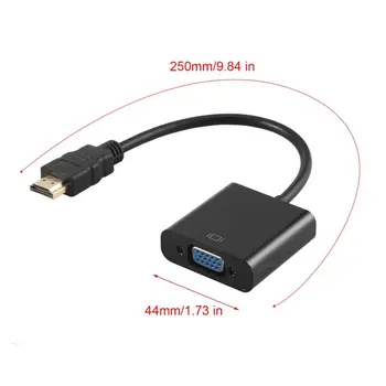 

1080P HDMI to VGA Adapter Digital to Analog Converter Cable For Xbox PS4 PC Laptop TV Box to Projector Displayer HDTV