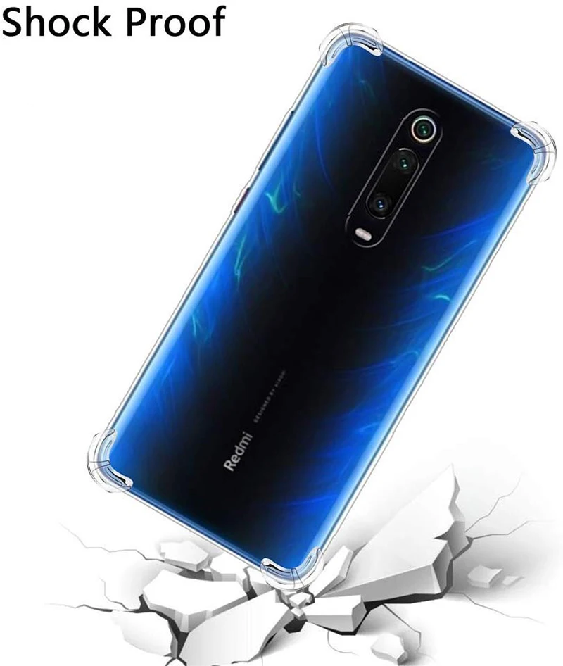 100 штук подушка безопасности противоударный чехол для телефона для Xiaomi Redmi 7 Pro 7A 6 6A 5Plus 5A 4A 4X K20 S2 Go прозрачный мягкий прозрачный чехол из материала tpu