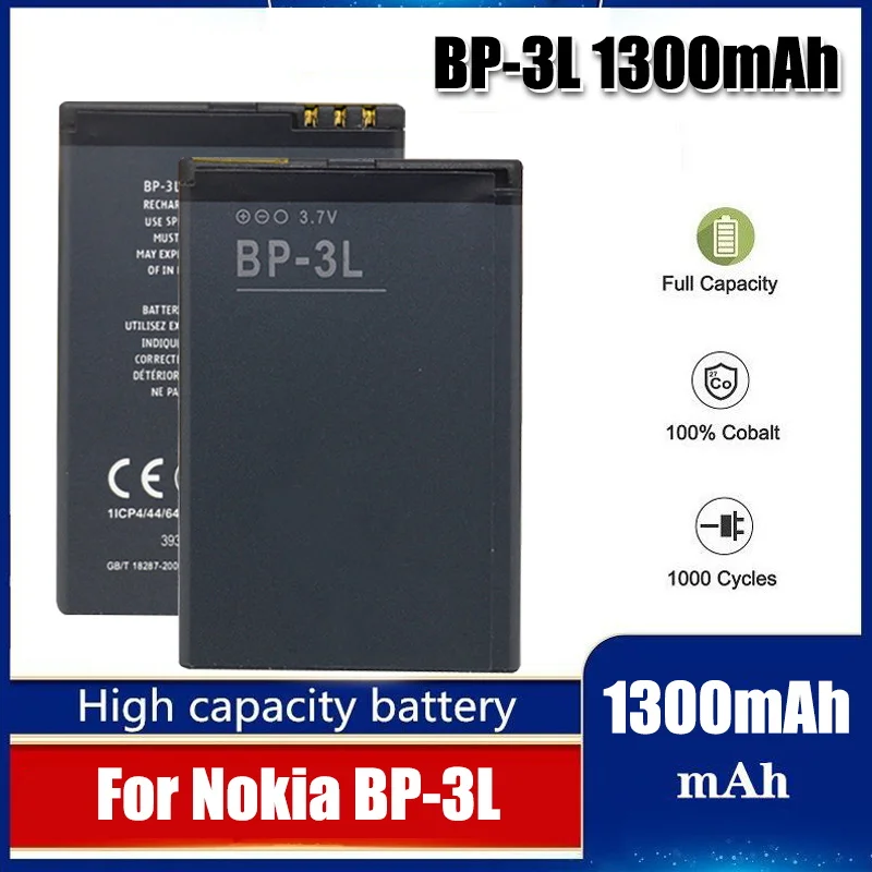 1300Mah Bp-3L Bp3L Bp 3L Li-Ion Batteria Per Nokia 710 610 510 303 603 3030 Del Telefono Mobile Delle Cellule Di Ricambio