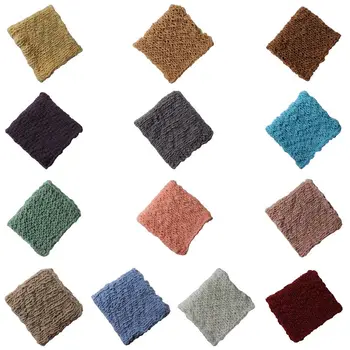 

Newborn Baby Girl Boy Photography Props Blanket Baby Photography Blanket Props Faux Wool Crochet Photo Shoot Background Rug