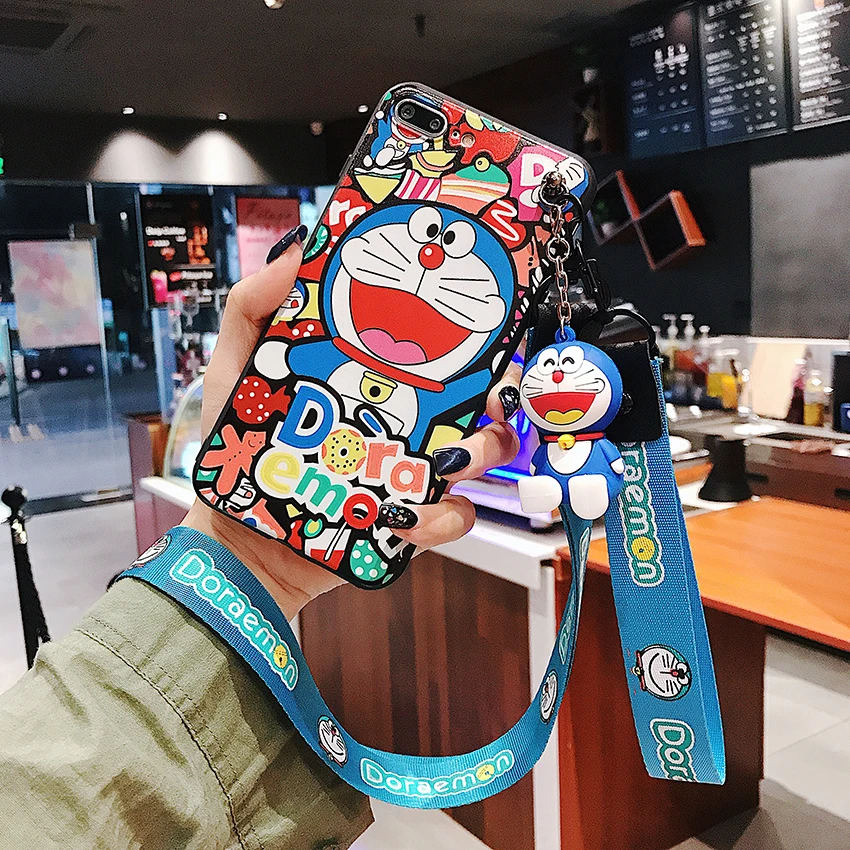 3D Симпатичные мягкие Рисунок «Hello Kitty» Животные силиконовый чехол для телефона с Ремешок-держатель для samsung A50 A40 A30 A20 A70 A80 A10 S10e плюс - Цвет: 6