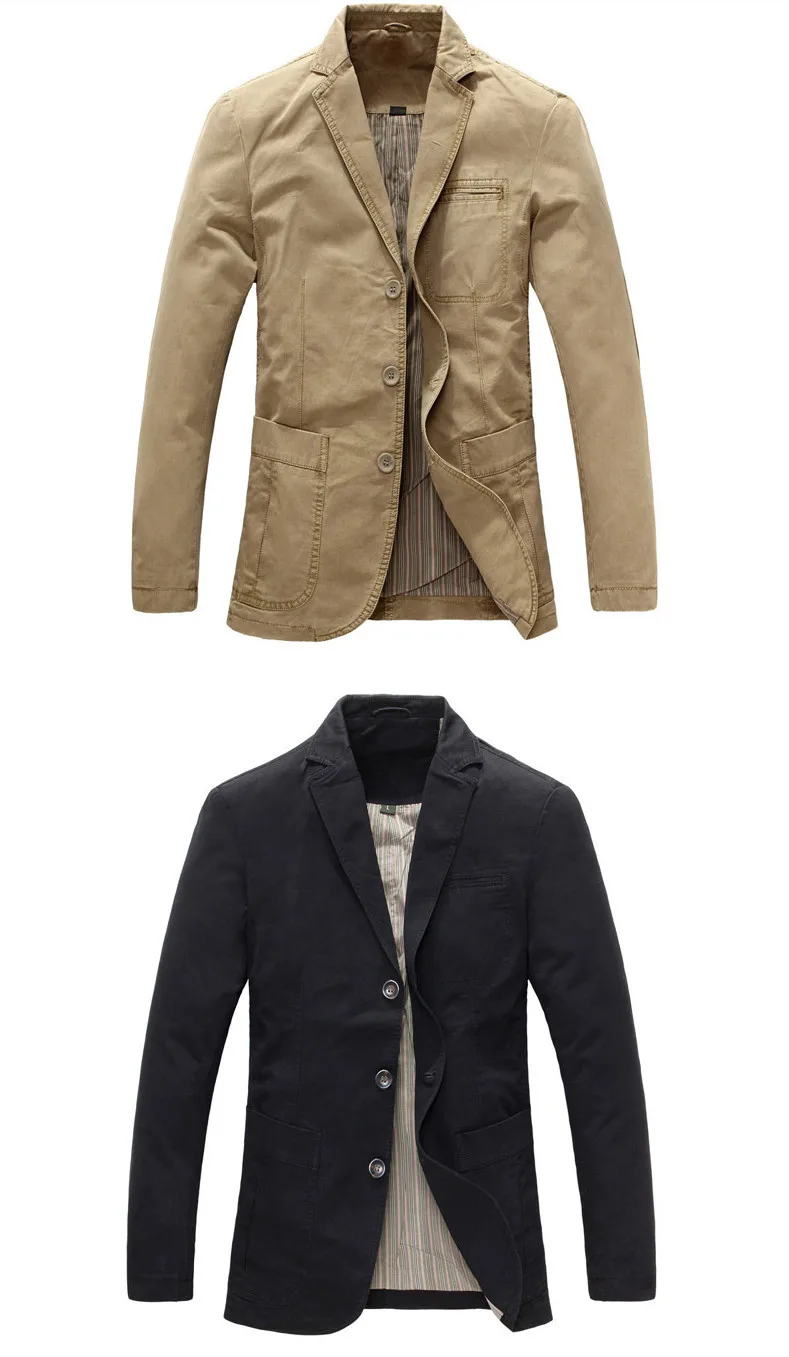New Suit jacket spring and autumn men's small suit men's fashion cotton large size suit jacket men's slim casual suit
