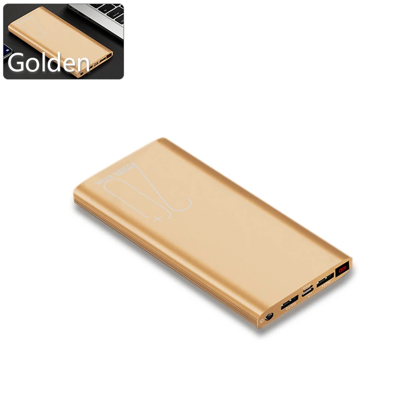 20000 мАч Power Bank ультра тонкий Внешняя батарея зарядное устройство повербанк для