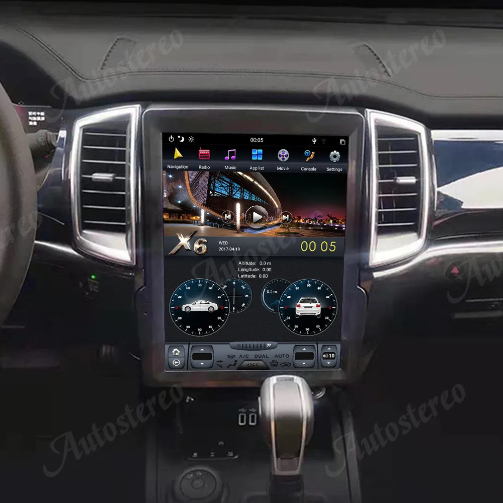 Android13 Carplay For Ford Ranger Pickup 2015-2024 Vertical Screen Tesla Radio C