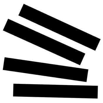 

Universal Car Stripe Hash Mark Stripe Vinyl Decal Sticker Waterproof Black 43 x 6.5 cm Styling