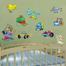 Мультяшная новая стильная Настенная Наклейка s детская комната декоративная наклейка съемные ПВХ наклейки сердечки MT1127 средство передвижения