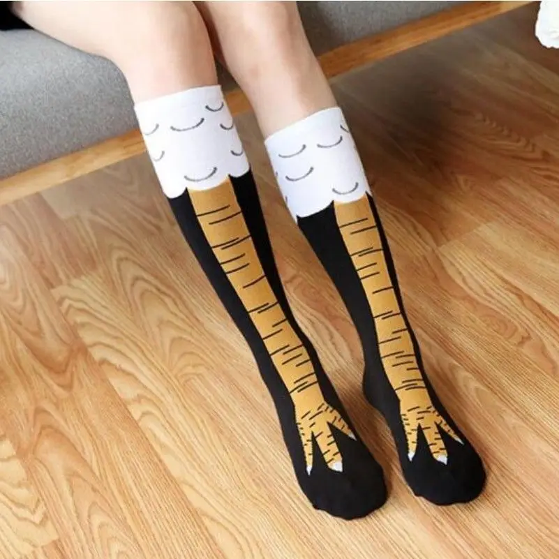 Забавные носки с 3D принтом в виде животных для мужчин и женщин, женские короткие носки, носки унисекс, популярные модные женские Носки с рисунком цыплят для женщин - Цвет: Short