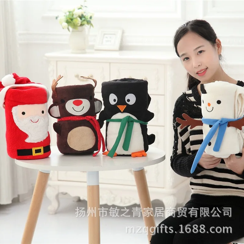 

2017 New Style Santa Claus 2 for Blanket Car Blanket Multi--Selectable New Year Gift