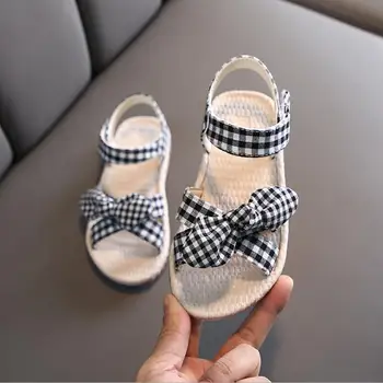 

Kids Sandals Girls Bow Flat Heel Beach Shoes Children Sandals For Girls Princess Casual Sandal