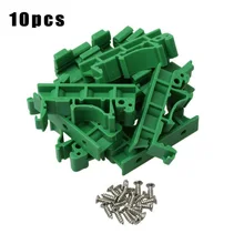 

10pcs DRG-01 PCB DIN 35 Rail Adapter Circuit Board Mounting Bracket Mount Holder Multi Tools Plastic Accessories Screws Plastic