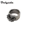 New jewelry 2022 stainless steel rings engagement Chain designer Retrp Ring Punk Male Vintage Anel gifts for boyfriend OSR513 ► Photo 3/5