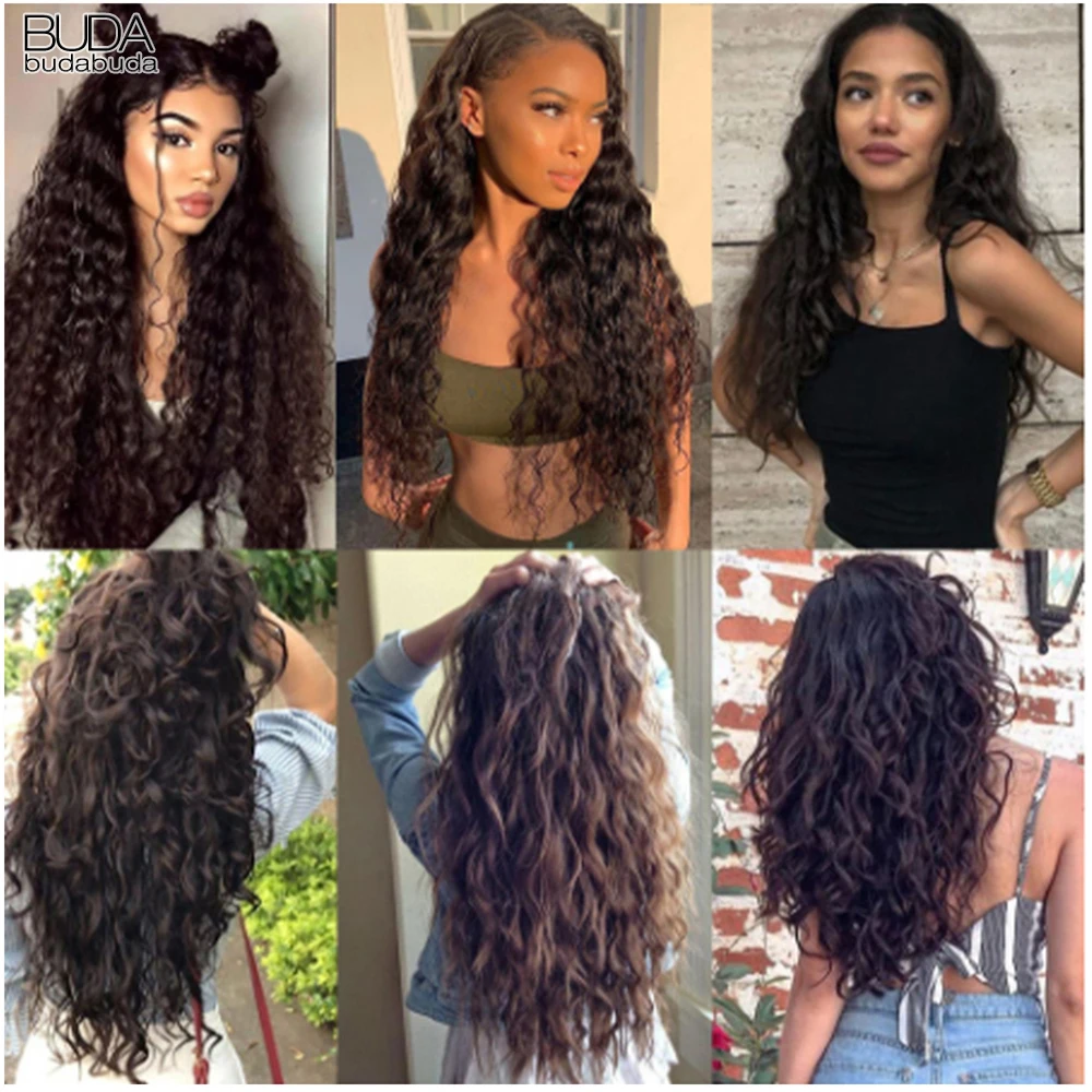 22Inch 5Clips In Hair Extension Synthetic Natural Curly Hair Clip