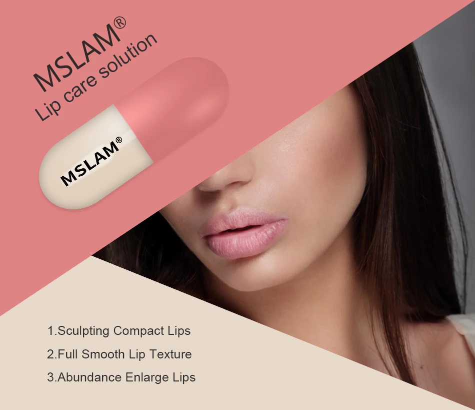MSLAM  Volume Lips Plumper Oil Day Night Moisturizing Repairing Reduce Lip Fine Line Cosmetics Sexy Plump Enhancer Serum