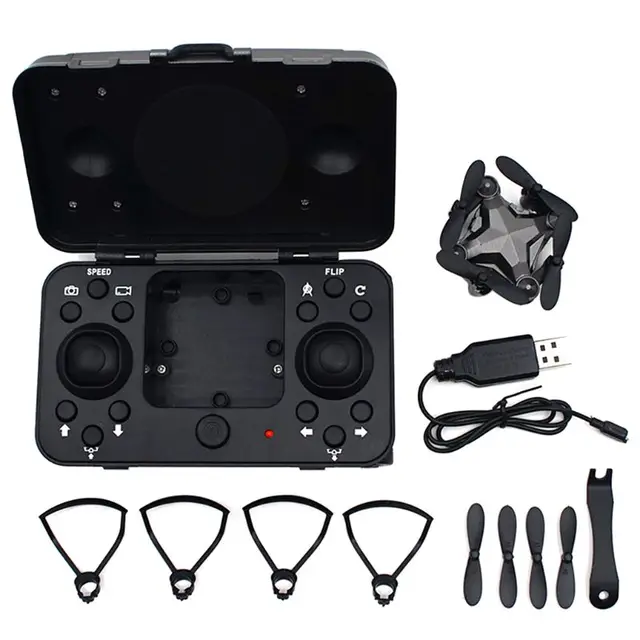 2020 new Mini Luggage drone Folding suitcase pocket Quadcopter portable Remote Control dron with Real-time hd Camera