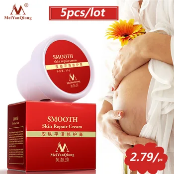 

5Pcs High Quality Smooth Skin Cream For Stretch Marks Scar Removal To Maternity Skin Repair Body Cream Remove Scar Postpartum