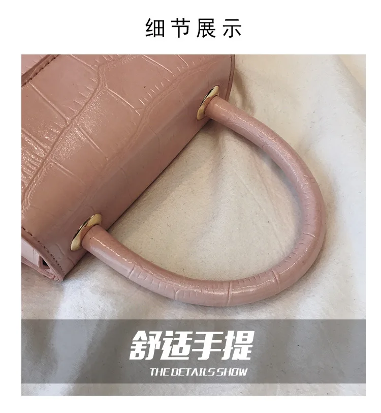 Багаж девушка Chaozhou Baitao с крокодиловым принтом ручной Багаж с квадратным багажем и одним плечом Наклонный багаж