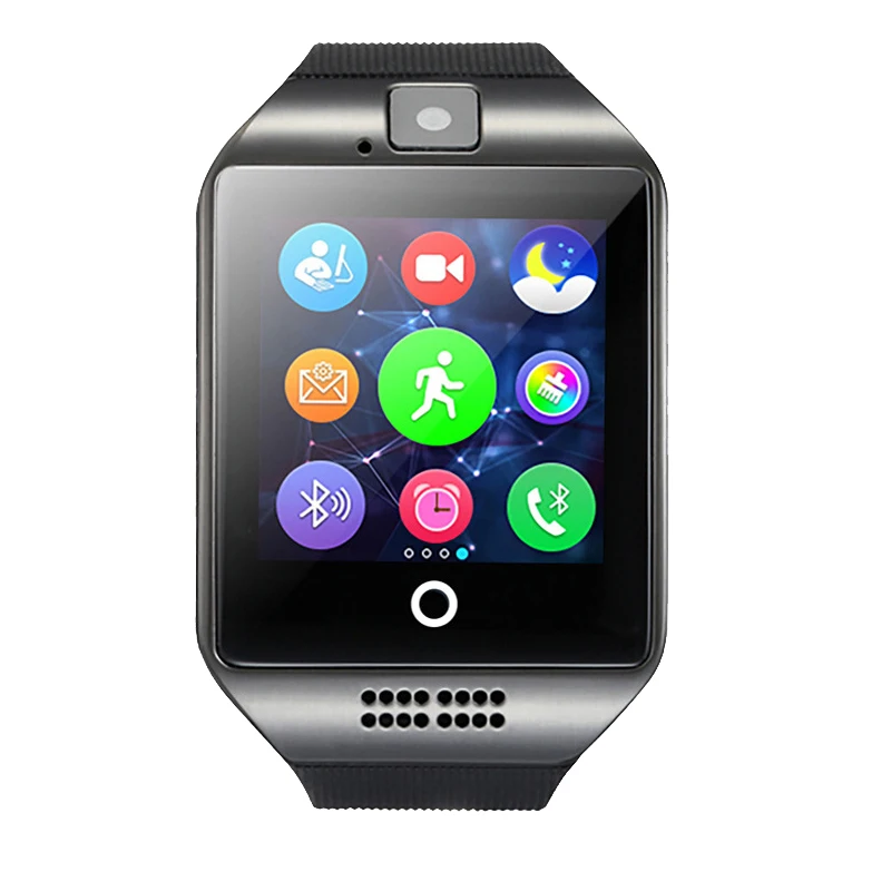 Smart Watch with Camera Q18 Bluetooth Smartwatch SIM TF Card Slot Fitness Activity Tracker Sport Watch for Android
