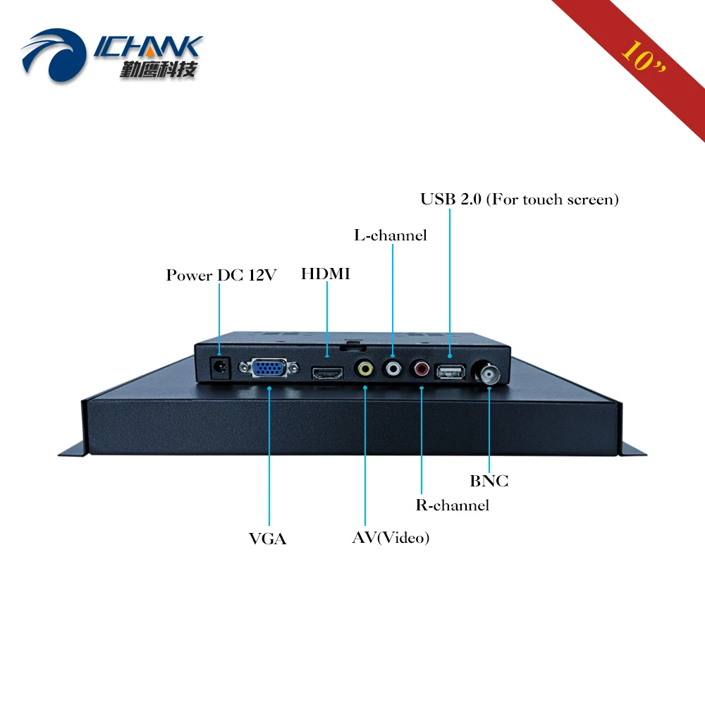 ZK100TC 59R/10 &quotдюймов 800x600 Металлический Чехол встроенный открытая рамка 4 проводной