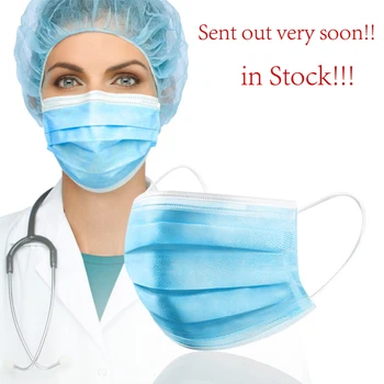 

20 pcs/Bag 3 Layer Non-woven Dust Face Mask Thickened Mouth Mask Dust Filter Safety Mask