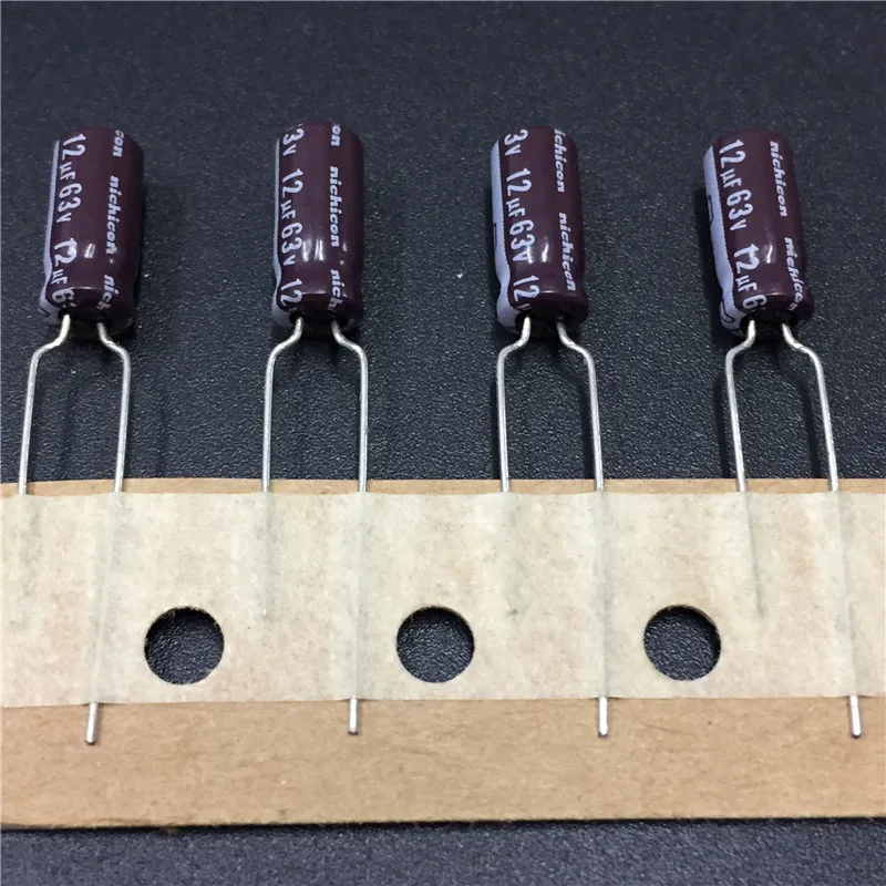 5 шт. 12 мкФ с алюминиевой крышкой 63В NICHICON PJ Series 5x11 мм 63V12uF низкое сопротивление