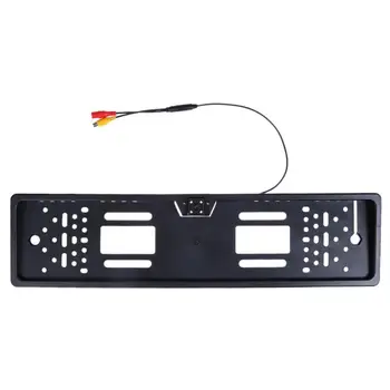 

Car European Number License License Plate Frame Backup Number With 4 LED Night Rear View Camera Parking Rearview