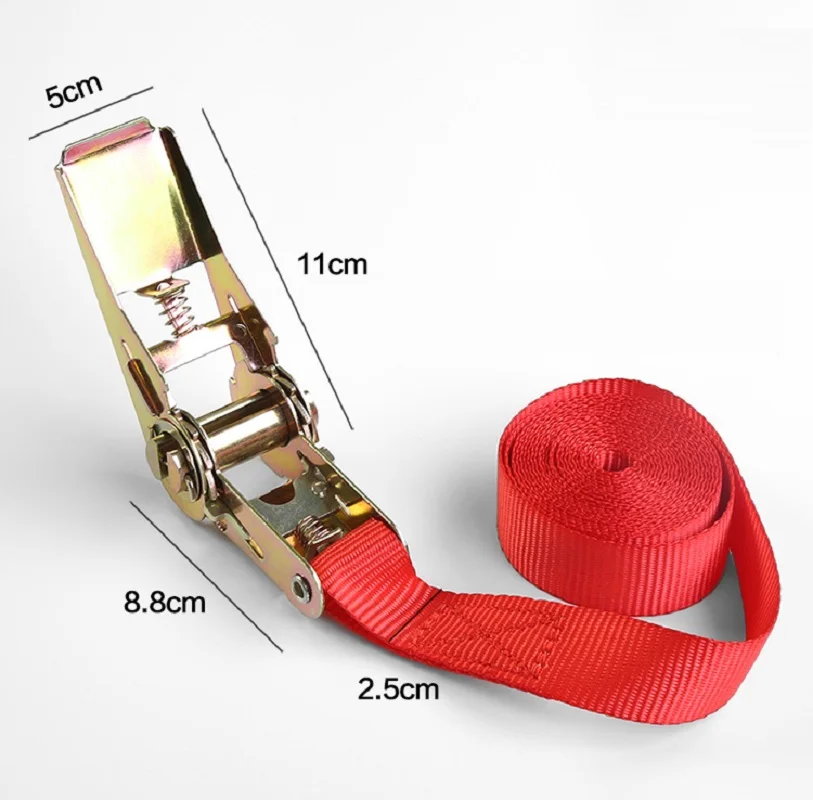 1",25MM,800KGX0.5M--2M without hook, ratchet tie down cargo lashing shipping package strap shipment packing belt assembly sling