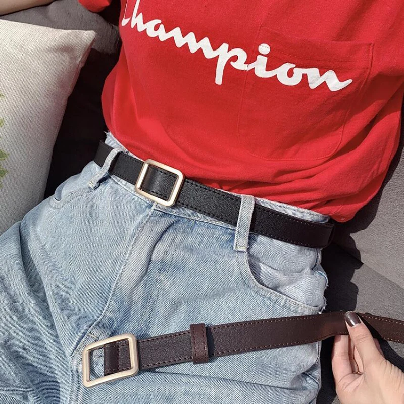 Новинка 2020 тонкий черный пояс женское длинное платье ремень бахрома веревка цепь