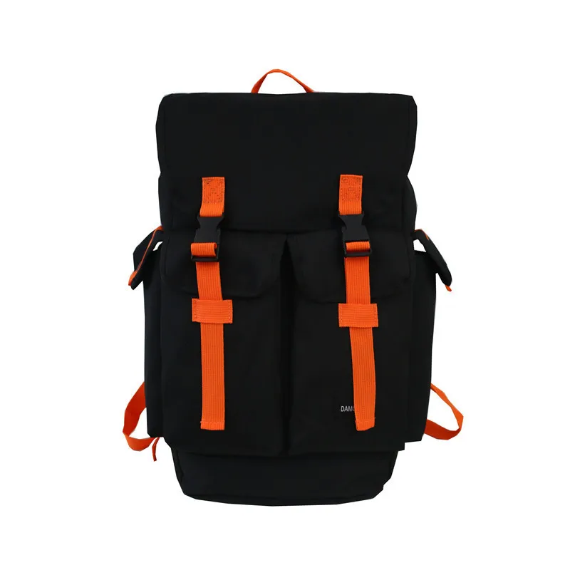 

Street trend backpack men and women wild street shooting schoolbag female college student computer travel backpack leisure bag