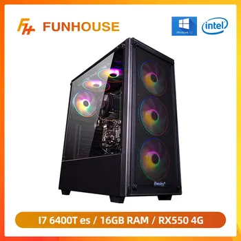 شراءFunhouse الألعاب سطح المكتب إنتل I7 6400T Es 2.2-2.6GHz QHQG ES الهندسة النسخة 16G RAM 240G SSD RX550 4G الألعاب بطاقة جرافيكس