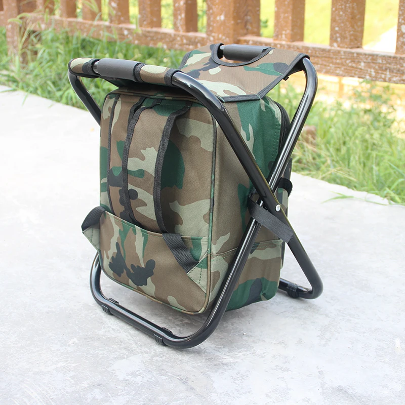 Multifunctional fishing tackle bag fishing chair backpack handbag outdoor  camping storage bag