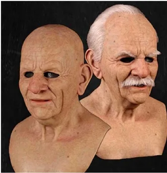 

The Mask New Halloween Party Full Face Mask The Elder Old Man Headgear Rubber Mask For Masquerade Party Halloween Headgear