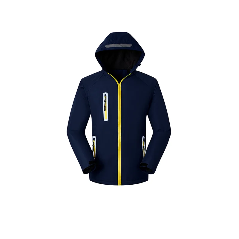 YOUTEE autumn and winter Coat sweater thick wool company group cheap LOGO custom men and women sweatshirt winter jacket - Цвет: Navy