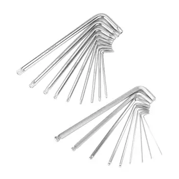 

9pcs/box Socket T-handle Screws Hardware Hex Allen Wrench Hand Tools Spanner Wide Scope Of Application Easy To Carry Out