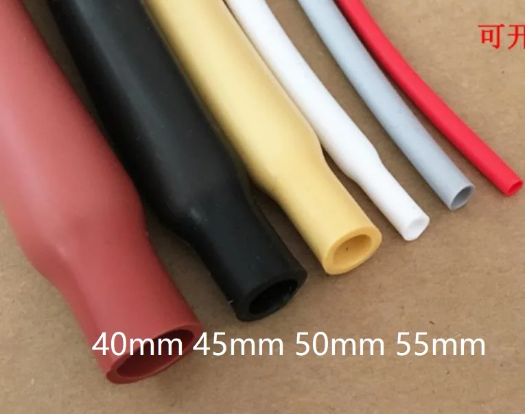 40mm45mm50mm55mmBlackgreywhiteredSiliconeshrinkabletube