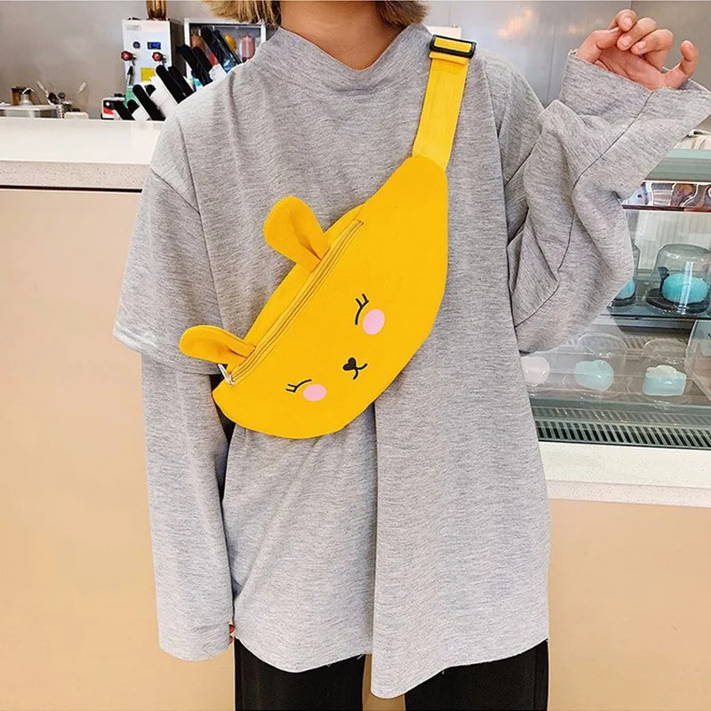 

New Style Little Girls Cute Rabbit Waist Bag Fanny Pack Phone Wallet Purse with Adjustable Strap