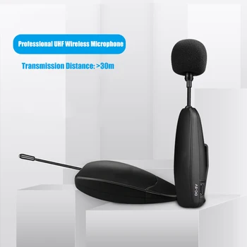 

Professional UHF Wire-less Microphone Clip-on Style/Head-mounted Style with Receiver and Transmitter plug and play