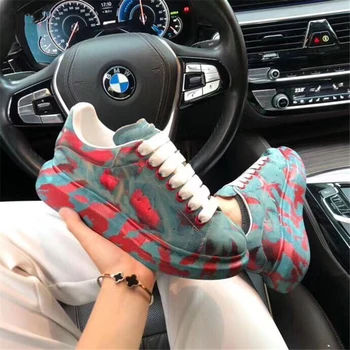 

2020 Women Sneakers Fashion Low Top Slip On Platform Causual Shoes Wdges Lace Up Loafers Trainers Sneakers Women Flat Outfit