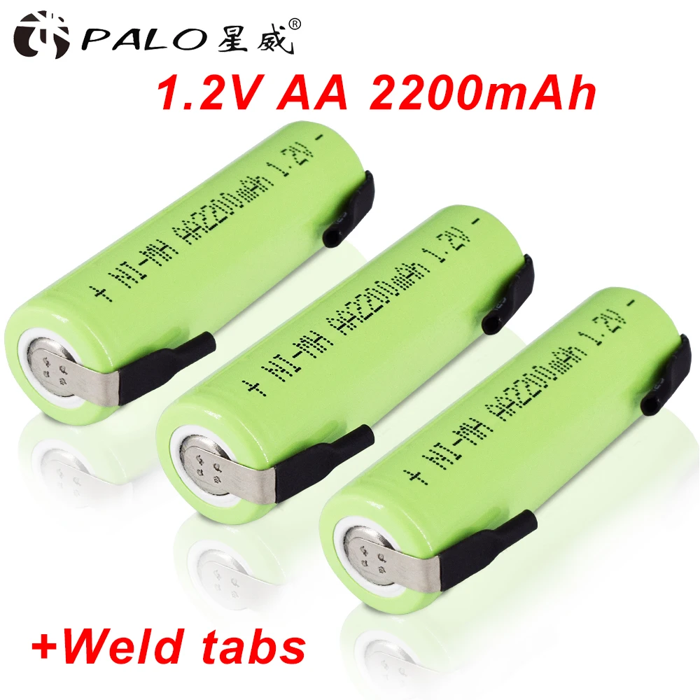 Батарея для электронных сигарет AA Аккумуляторная батарея аа NiMH 1,2 V 2200 mAh предварительно заряженные батареи Bateria для камеры