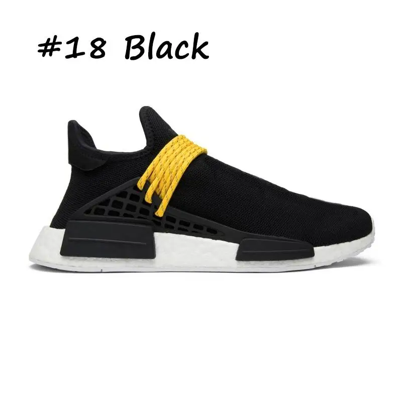 Новинка, мужская и женская обувь для бега hu Pharrell Williams, черная парусиновая обувь для встречи выпускников на солнечной батарее, тренировочная обувь для мам sp - Цвет: 13