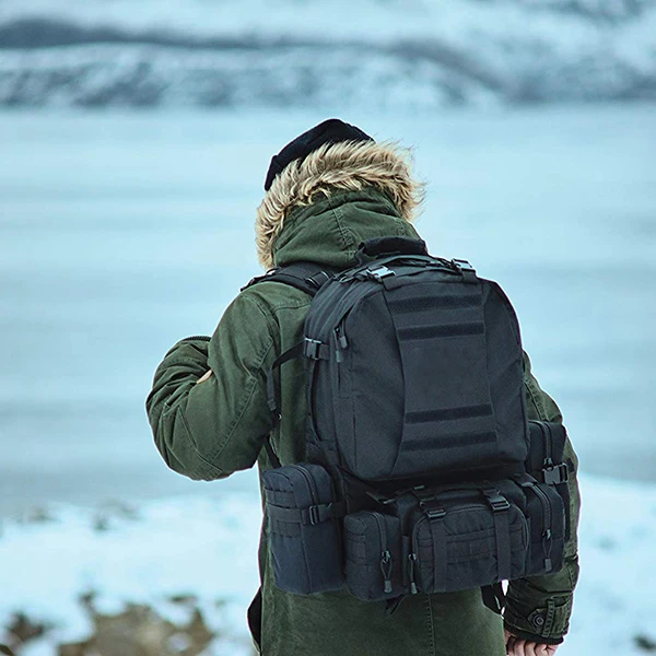 

ABZC-Outdoor Molle Backpack Multifunction Waterproof Camping Backpack Bag for Camping Hiking Travel Climbing Hunting