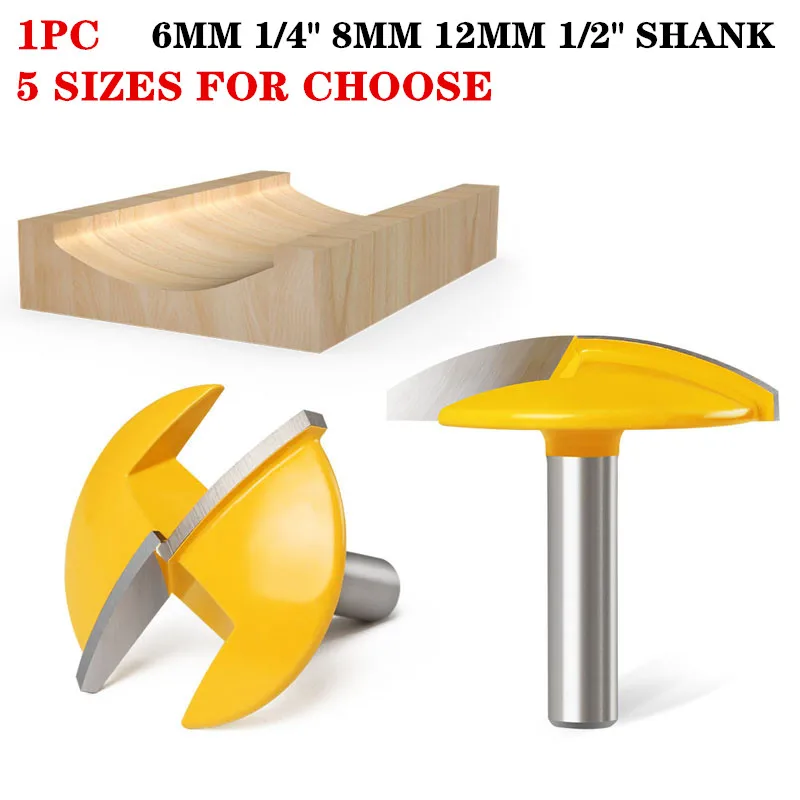 1PC 1/4" 6mm 8mm 12mm 1/2" Shank Bowl Router Bit Door Knife Woodworking Cutter Bits For Wood | Инструменты