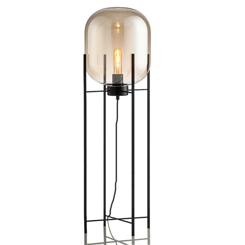 Постсовременное освещение, светодиодная Напольная Лампа, стеклянная настольная лампа, нордическая кованая тыква, Напольная Лампа, отдельно стоящая лампа для гостиной