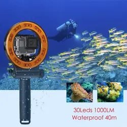 Дайвинг Led камера видео заполняющий свет 40 метров подводная фотография для Gopro маленький муравей 4 к Sjcam экшн Спорт ручной водонепроницаемый