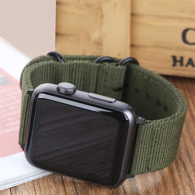 Нейлоновый ремешок для часов Apple Watch, серия 4, 40 мм, 44 мм, для iWatch 1, 2, 3, ремешок 38 мм, 42 мм, браслет на запястье, спортивный ремешок для улицы