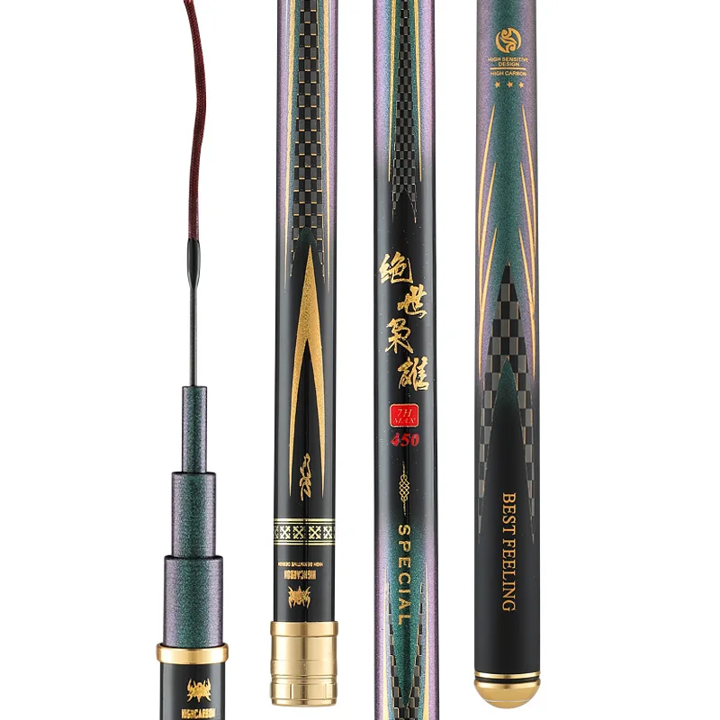 7H 19 Tone Power Hand Rod Ultralight Superhard Carbon Canne Da Pesca Violenza Rob Fish Fly Carp Rod Big Fish Rod 2.7-5.7 Metri