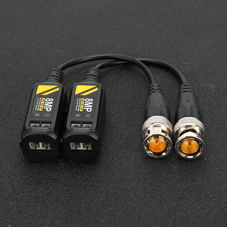 Кабели передачи 2 пары аналоговые 8MP HD BNC Мужской витая пара кабель передатчика CVI/AHD/TVI/CVBS кабель передачи данных